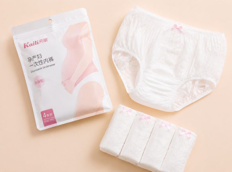 普洱纯棉高腰孕妇一次性内裤